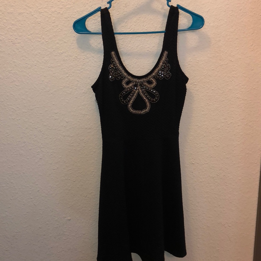 Black skater dress